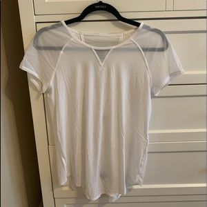 LULULEMON mesh workout top, white
